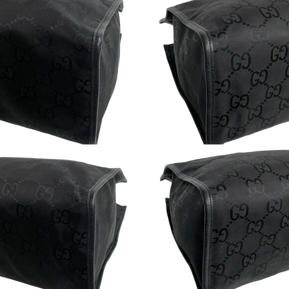 GUCCI Black Monogram Leather Shoulder Bag - Picture 7 of 9